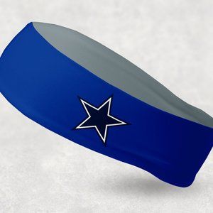 2 Pack - NEW - Reversible Dallas Cowboys Headband